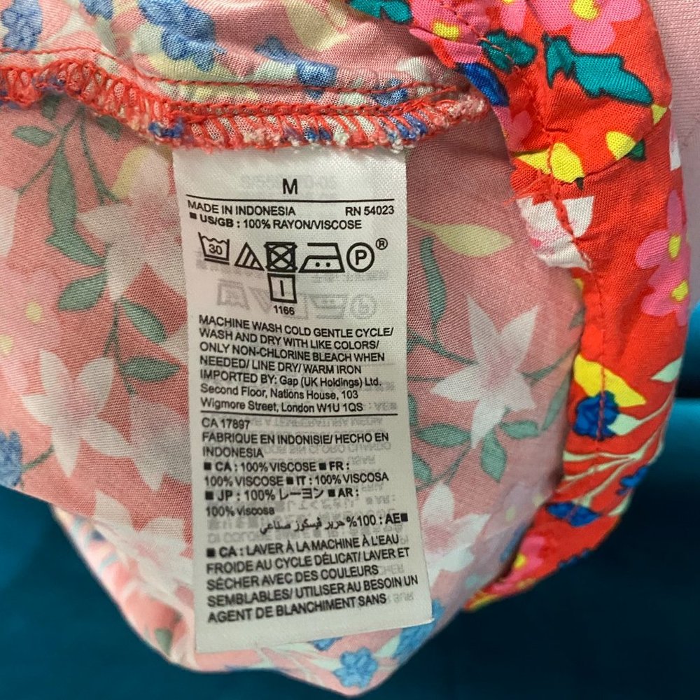Gap Floral Print Fit & Flare Cami Dress - Picture 7 of 7